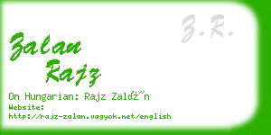 zalan rajz business card